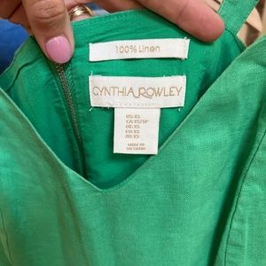 Women’s XS Green Linen Dress